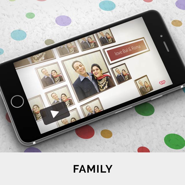 Personalise and send video greetings to the ones you truly love