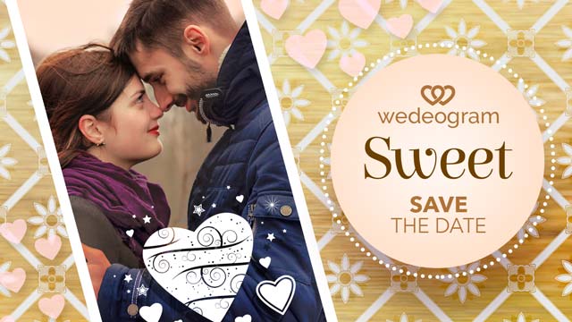 sweet save the date for wedding video