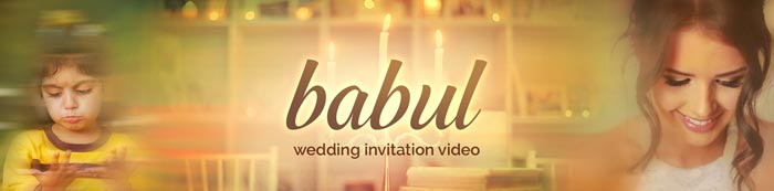 Babul Wedding Invitation Video details Beautiful and Heartwarming wedding invitation video