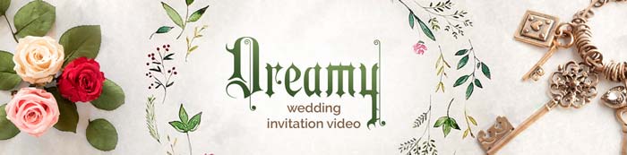 Dreamy and Romantic marriage invitation video