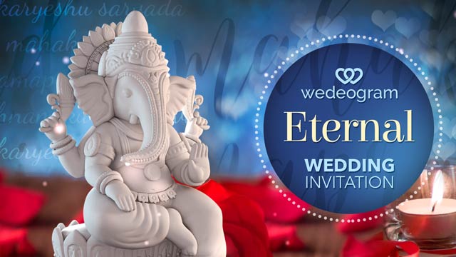 Eternal wedding invitation video