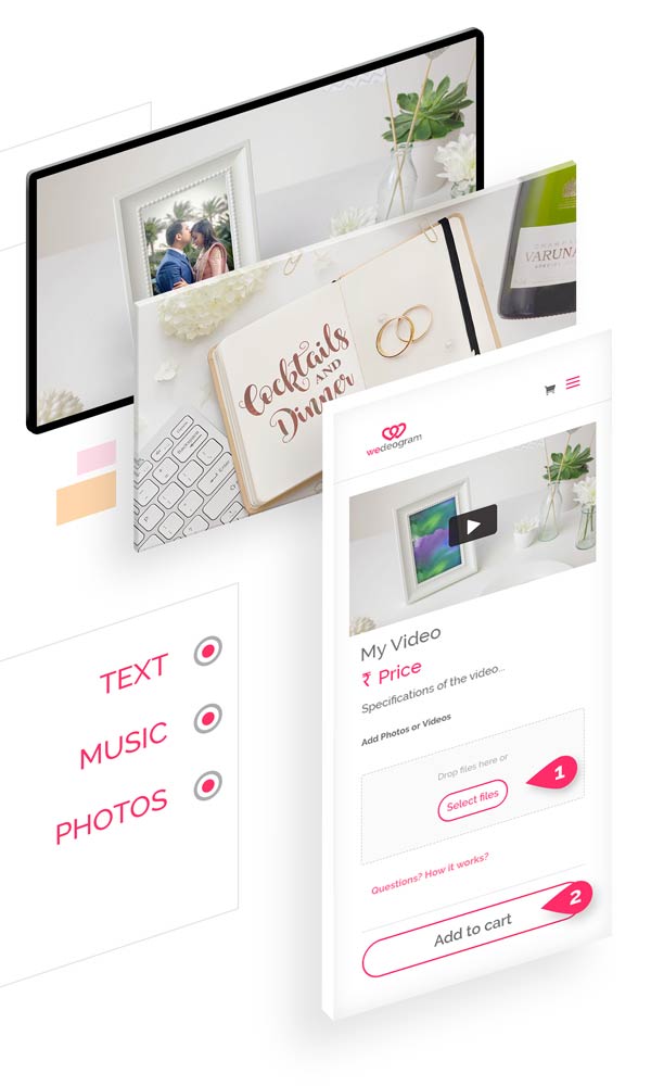 Customise Softly Save The Date Customise Softly Save The Date Video with photos, text and more at wedeogram