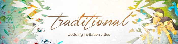 Traditional wedding invitation video Details