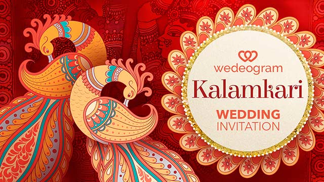 kalamkari painting theme wedding invitation video